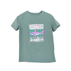 SOLD - Cat & Jack Shark Short Sleeve Tee M 8/10